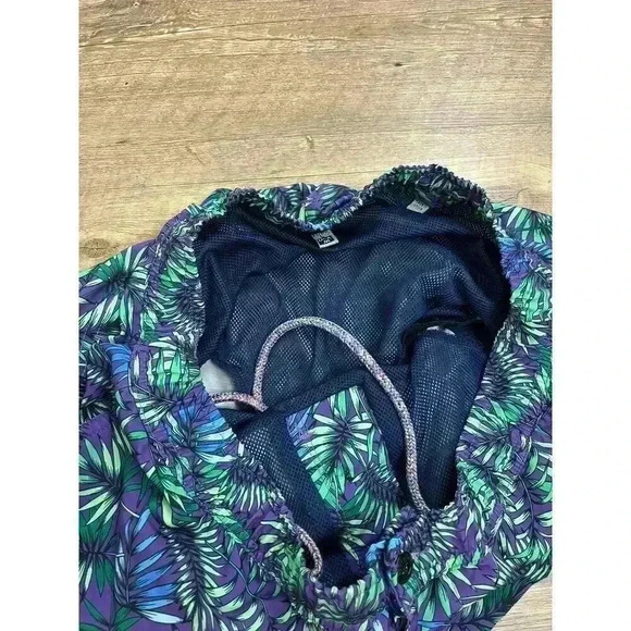 Lords Of Harlech Quack Leaves Swim Shorts Green Purple Men's L Mesh Lined - Picture 5 of 12